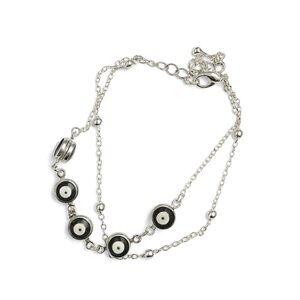 Evil Eye Double Chain Bracelet